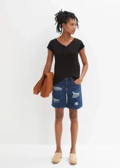 bonprix Shirts & Tops^T-Shirt aus reiner Bio-Baumwolle schwarz