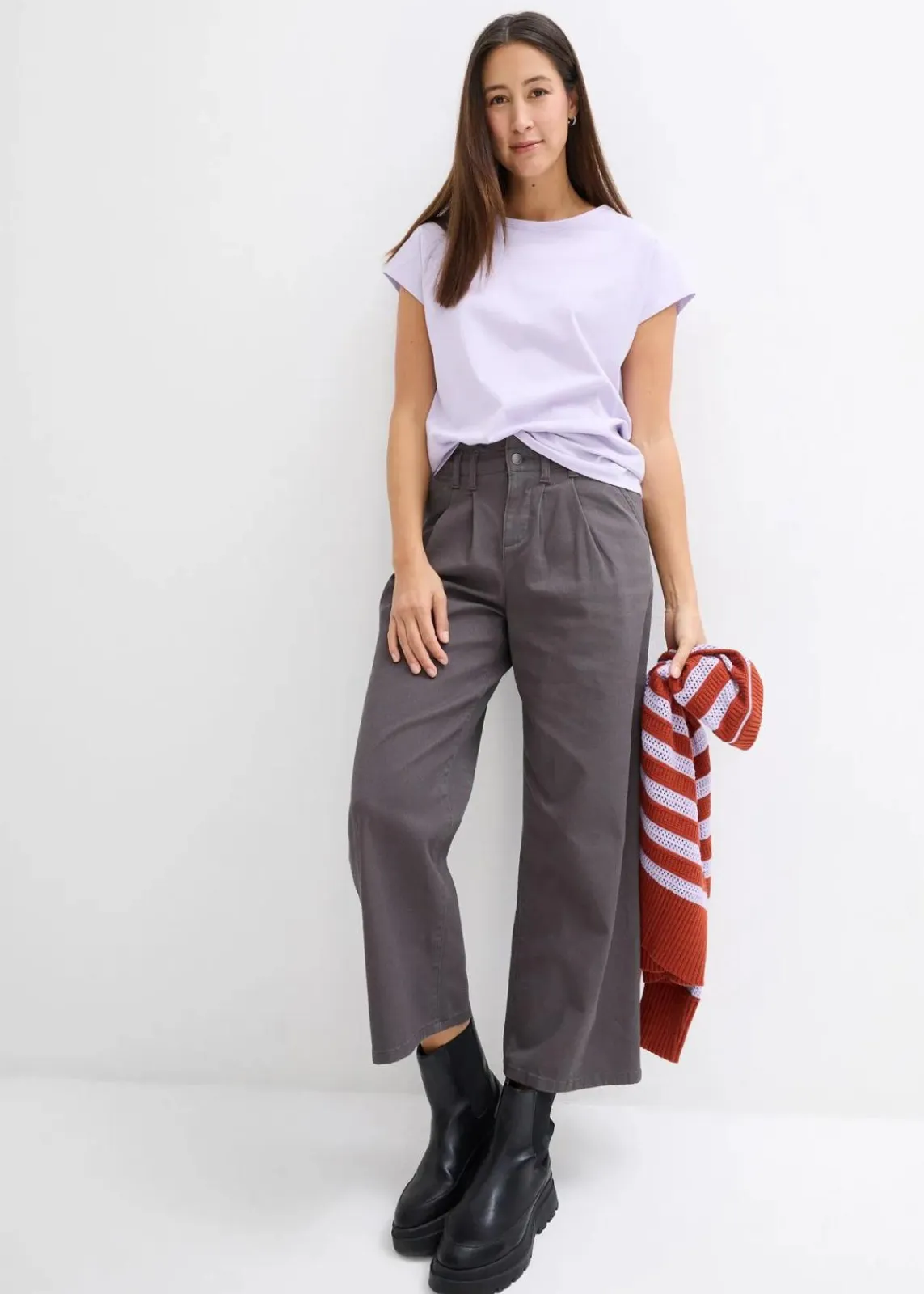 bonprix Nachhaltigere Materialien|Shirts & Tops^T-Shirt aus reiner Bio-Baumwolle zartflieder