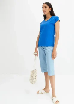 bonprix Shirts & Tops^T-Shirt aus reiner Bio-Baumwolle arktikblau