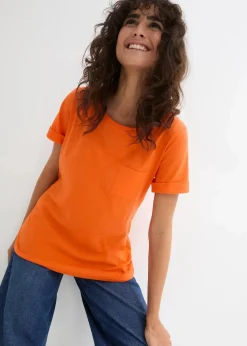 bonprix Shirts & Tops|Nachhaltigere Materialien^T-Shirt aus reiner Bio-Baumwolle warmorange