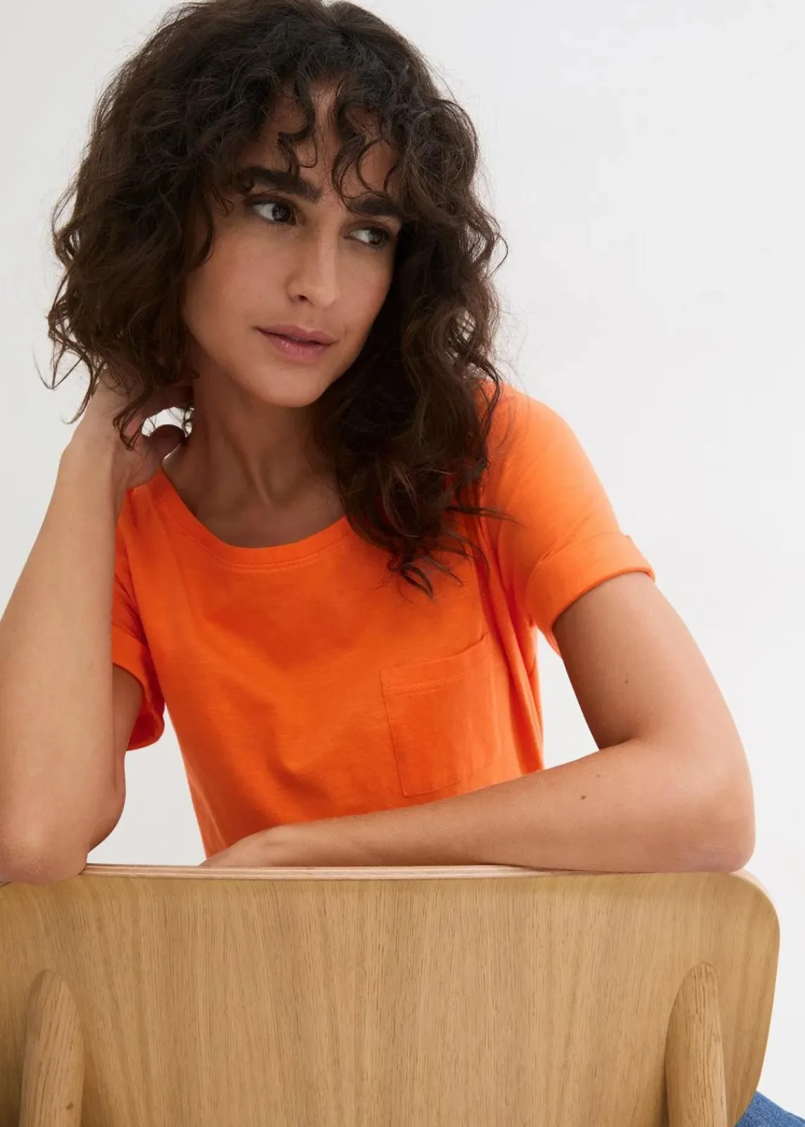 bonprix Shirts & Tops|Nachhaltigere Materialien^T-Shirt aus reiner Bio-Baumwolle warmorange