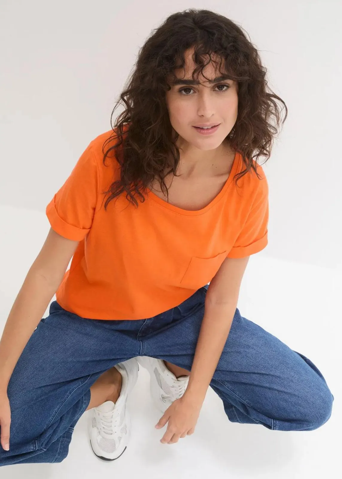 bonprix Shirts & Tops|Nachhaltigere Materialien^T-Shirt aus reiner Bio-Baumwolle warmorange
