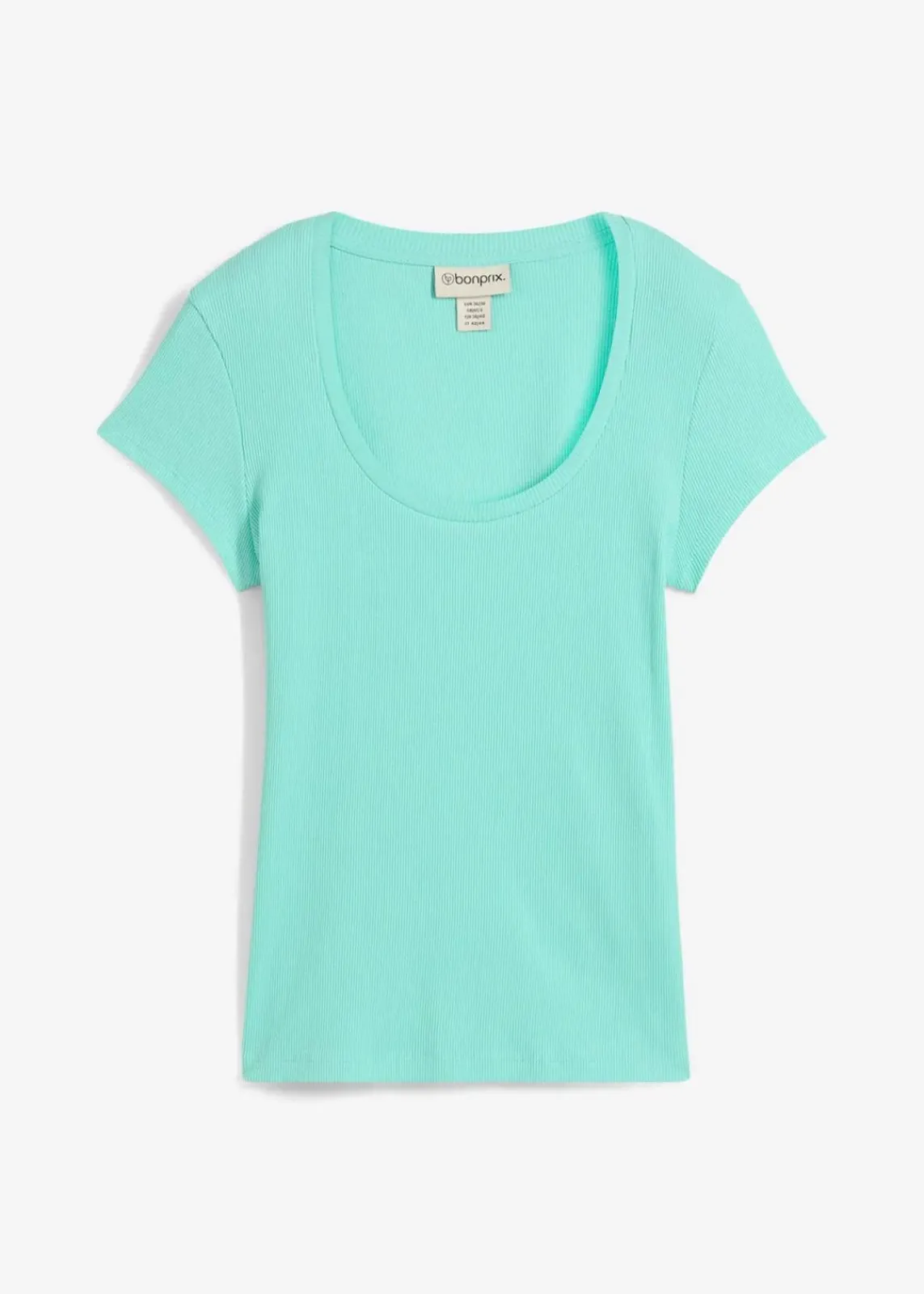 bonprix Nachhaltigere Materialien|Shirts & Tops^T-Shirt aus reiner Bio-Baumwolle mentholblau