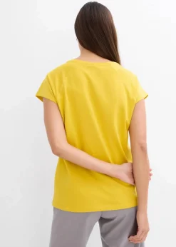 bonprix Nachhaltigere Materialien|Shirts & Tops^T-Shirt aus reiner Bio-Baumwolle lemoncurry
