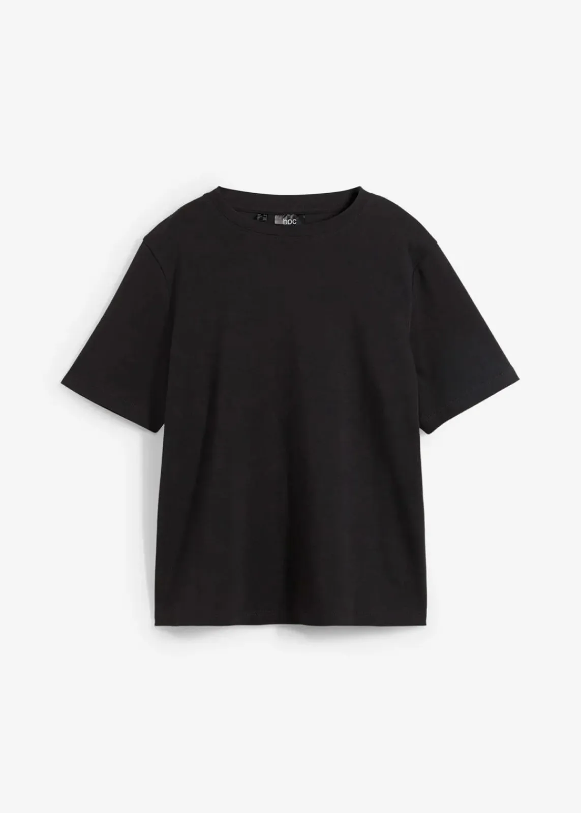 bonprix Shirts & Tops|Basics^T-Shirt aus reiner schwerer Bio-Baumwolle schwarz