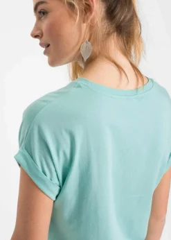 bonprix Shirts & Tops^T-Shirt aus softem Viskose-Mix aquapastell