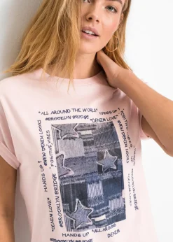 bonprix Shirts & Tops^T-Shirt aus softem Viskose-Mix zartrosa