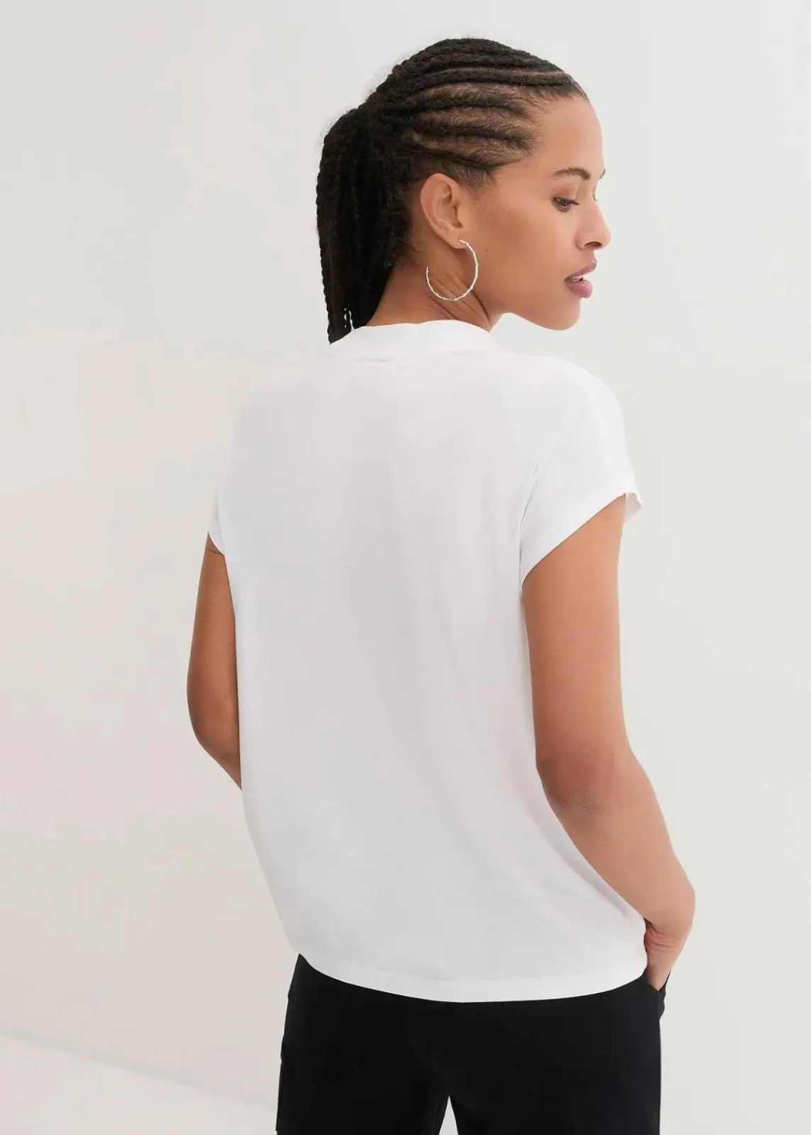 bonprix Bekleidung·Röcke|Nachhaltigere Materialien^T-Shirt aus softer Viskose weiß