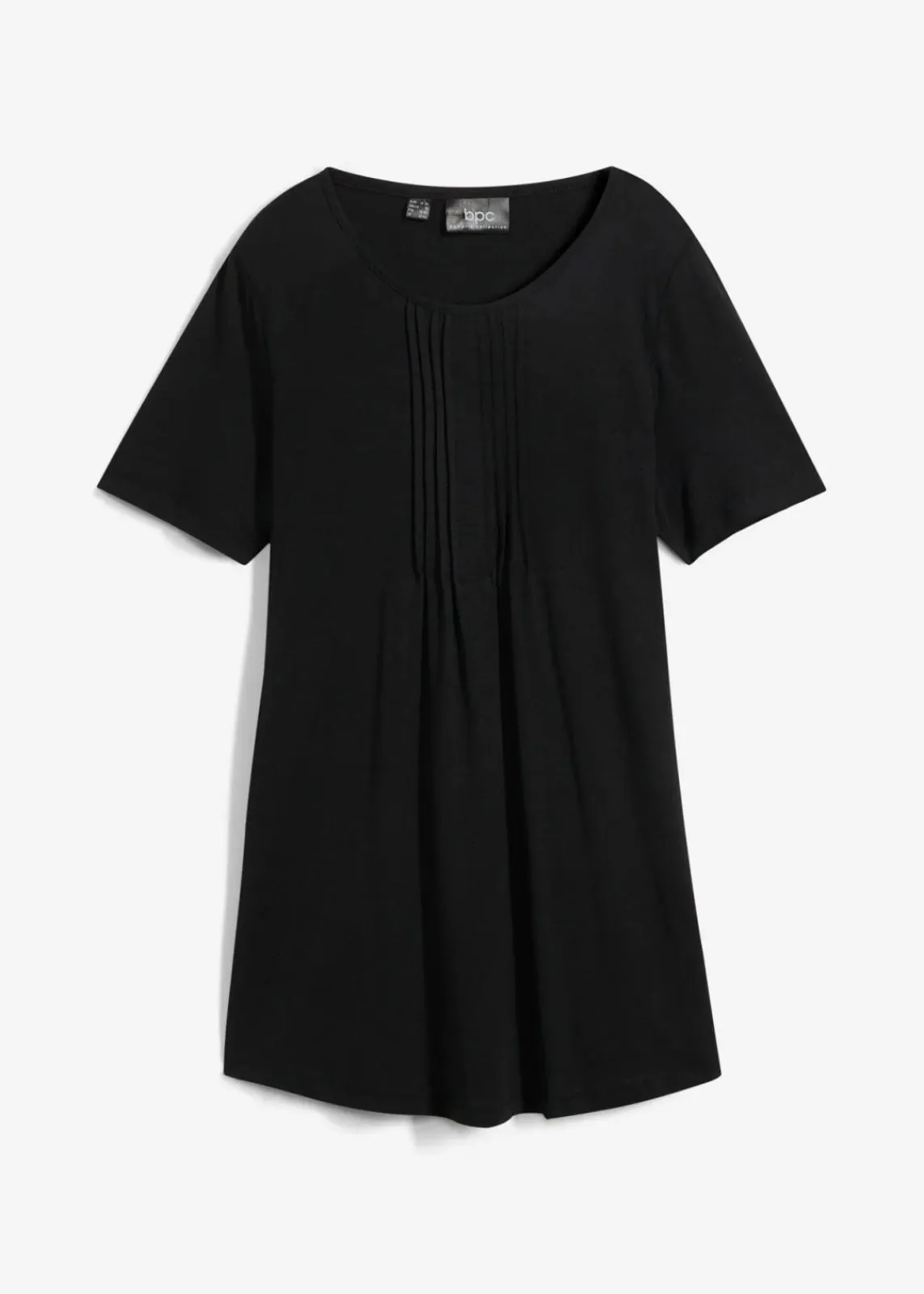 bonprix Shirts & Tops^T-Shirt in A-Linien-Form, kurzarm schwarz