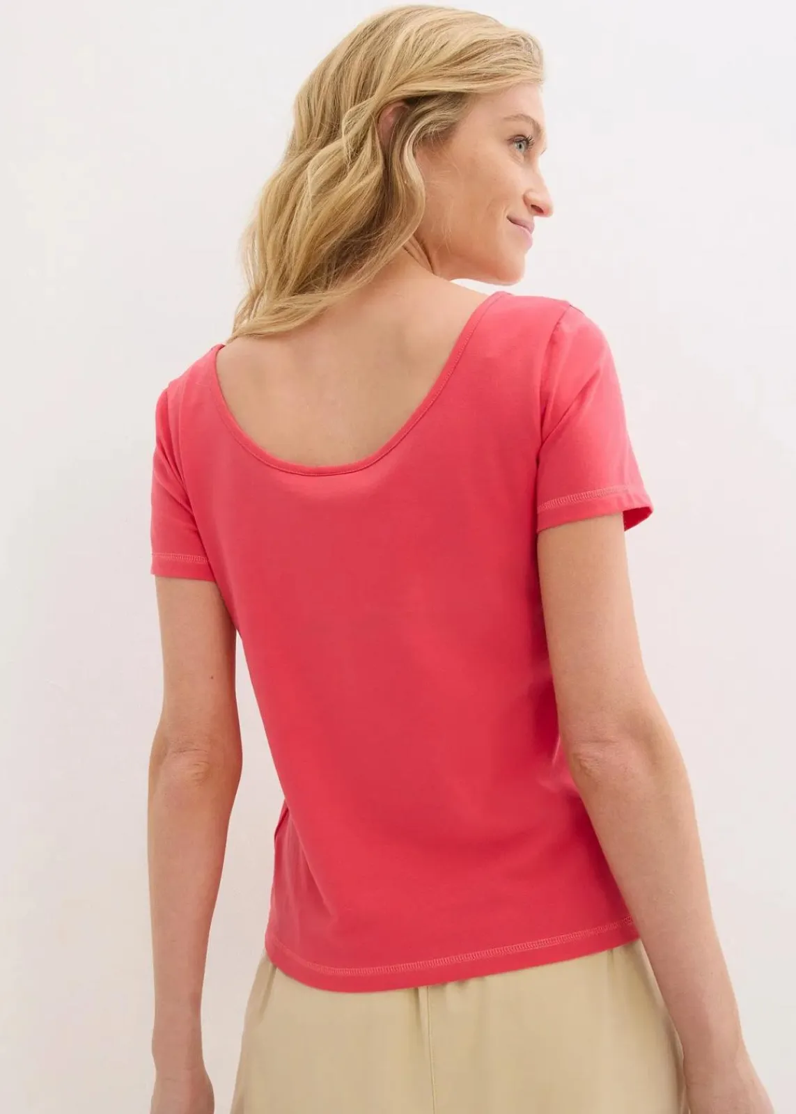 bonprix Shirts & Tops|Basics^T-Shirt mit tiefem Rückenausschnitt paradiespink