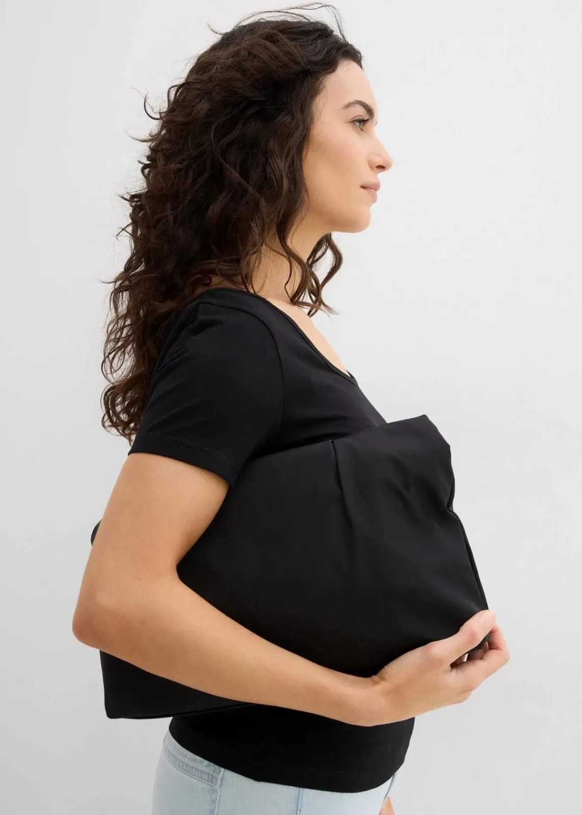 bonprix Bekleidung·Röcke|Basics^T-Shirt mit tiefem Rückenausschnitt schwarz