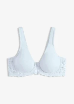bonprix Große Cups D-H|Bhs^T-Shirt-BH mit gepolsterten Trägern cremeblau
