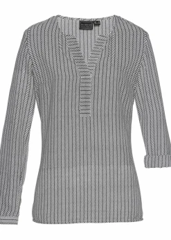 bonprix Bekleidung·Jacken & Mäntel|Blusen & Tuniken^Tunika schwarz/weiß bedruckt