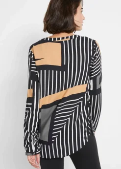 bonprix Bekleidung·Jacken & Mäntel|Blusen & Tuniken^Tunika camel/schwarz
