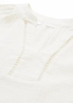 bonprix Bekleidung·Jacken & Mäntel|Blusen & Tuniken^Tunika aus luftigem Musselin wollweiß