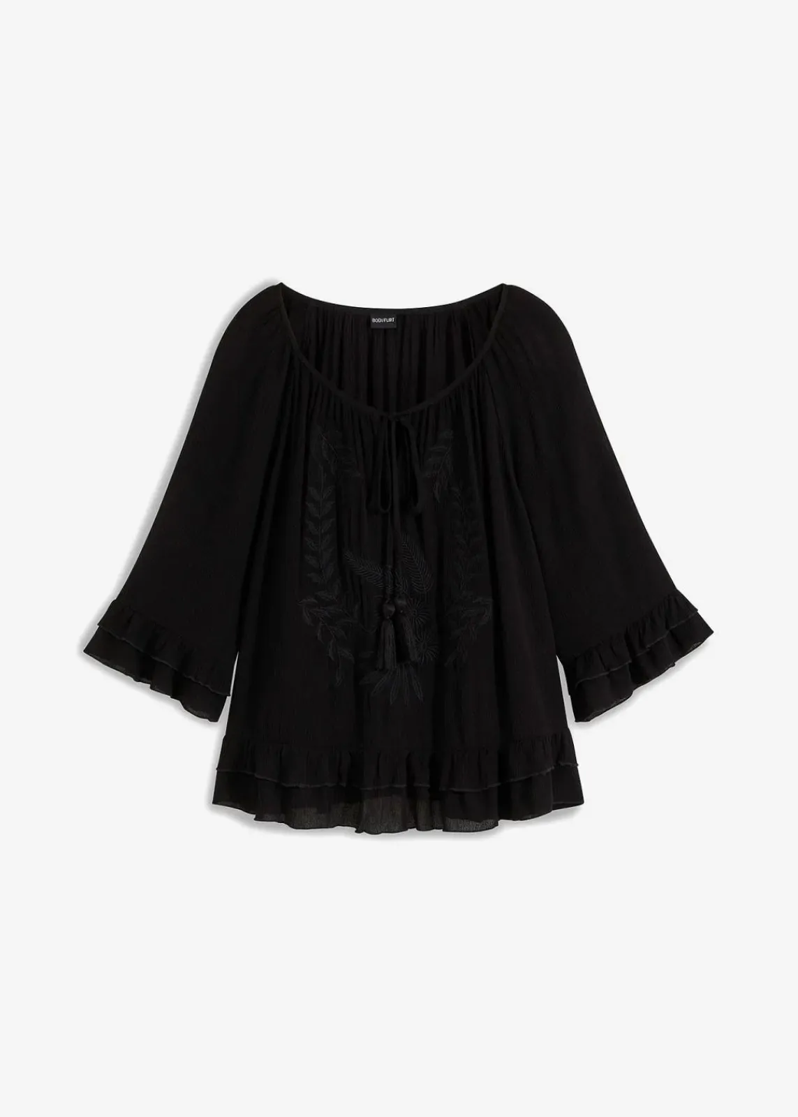 bonprix Nachhaltigere Materialien|Blusen & Tuniken^Tunika aus softer Viskose schwarz