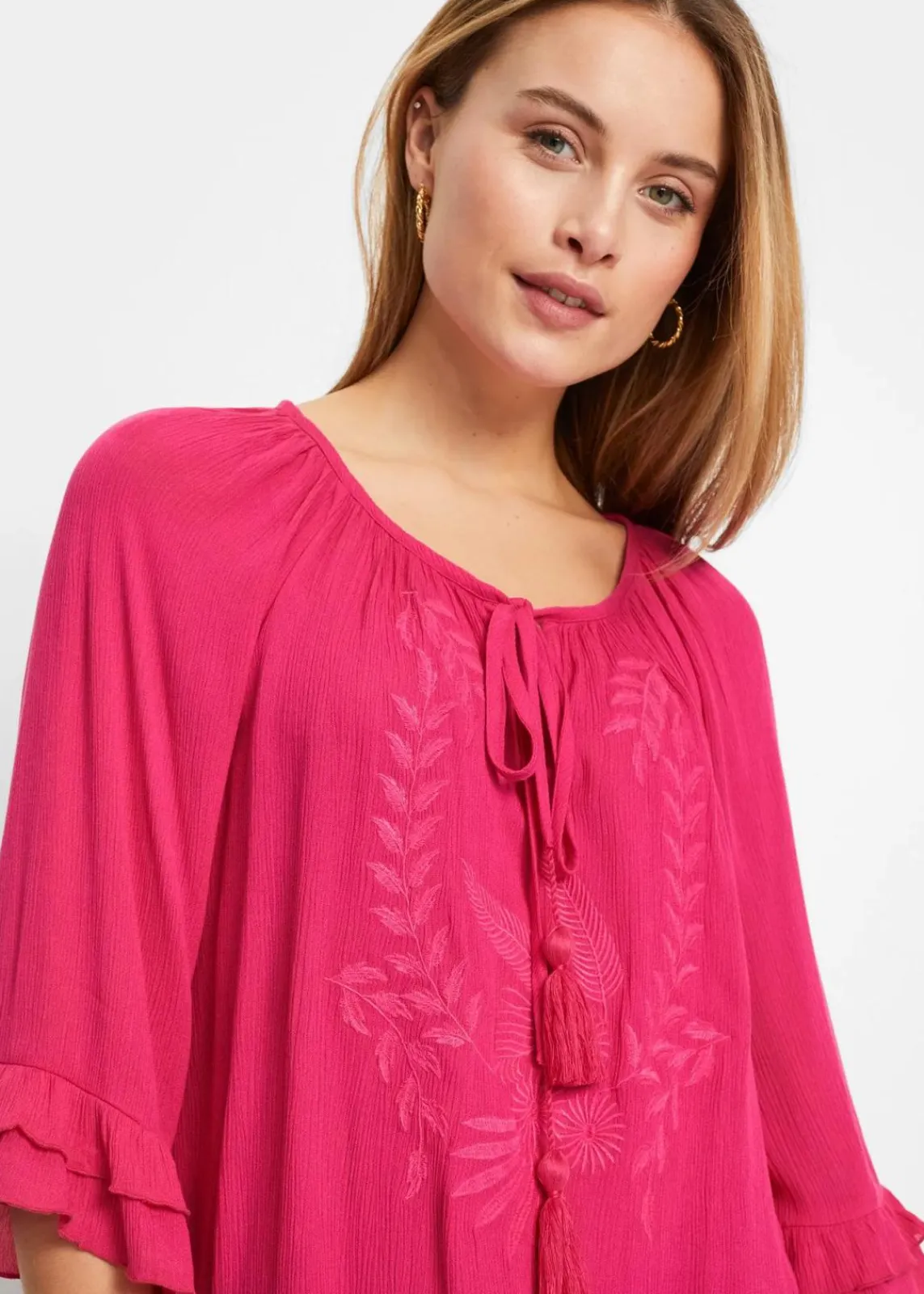 bonprix Nachhaltigere Materialien|Blusen & Tuniken^Tunika aus softer Viskose pinklady