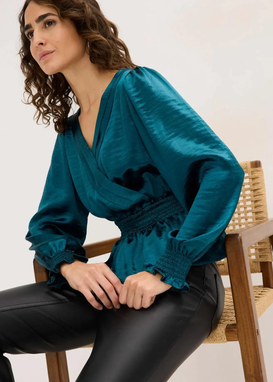 bonprix Nachhaltigere Materialien|Blusen & Tuniken^Tunikabluse petrol