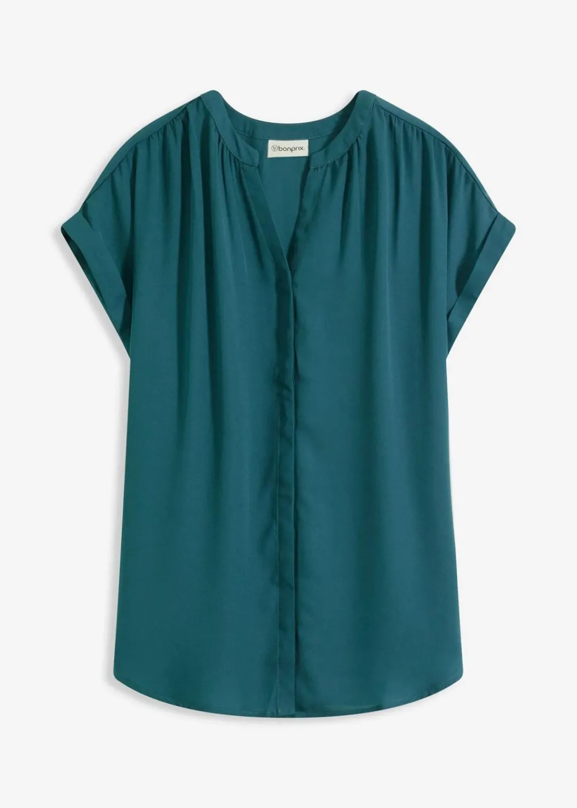 bonprix Blusen & Tuniken|Bekleidung·Jacken & Mäntel^Tunikabluse Georgette pfeffergrün
