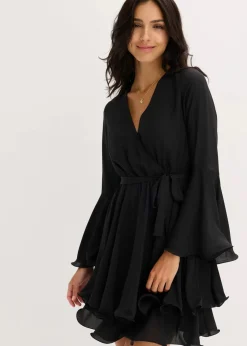 bonprix Bekleidung·Pullover & Strickjacken|Kleider^Tunika-Kleid schwarz