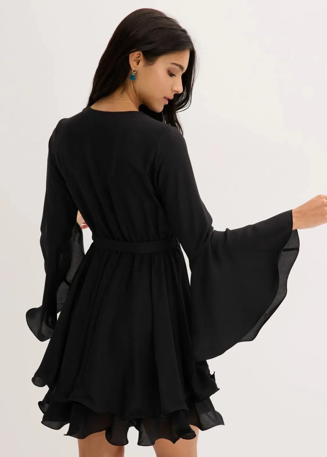 bonprix Bekleidung·Pullover & Strickjacken|Kleider^Tunika-Kleid schwarz