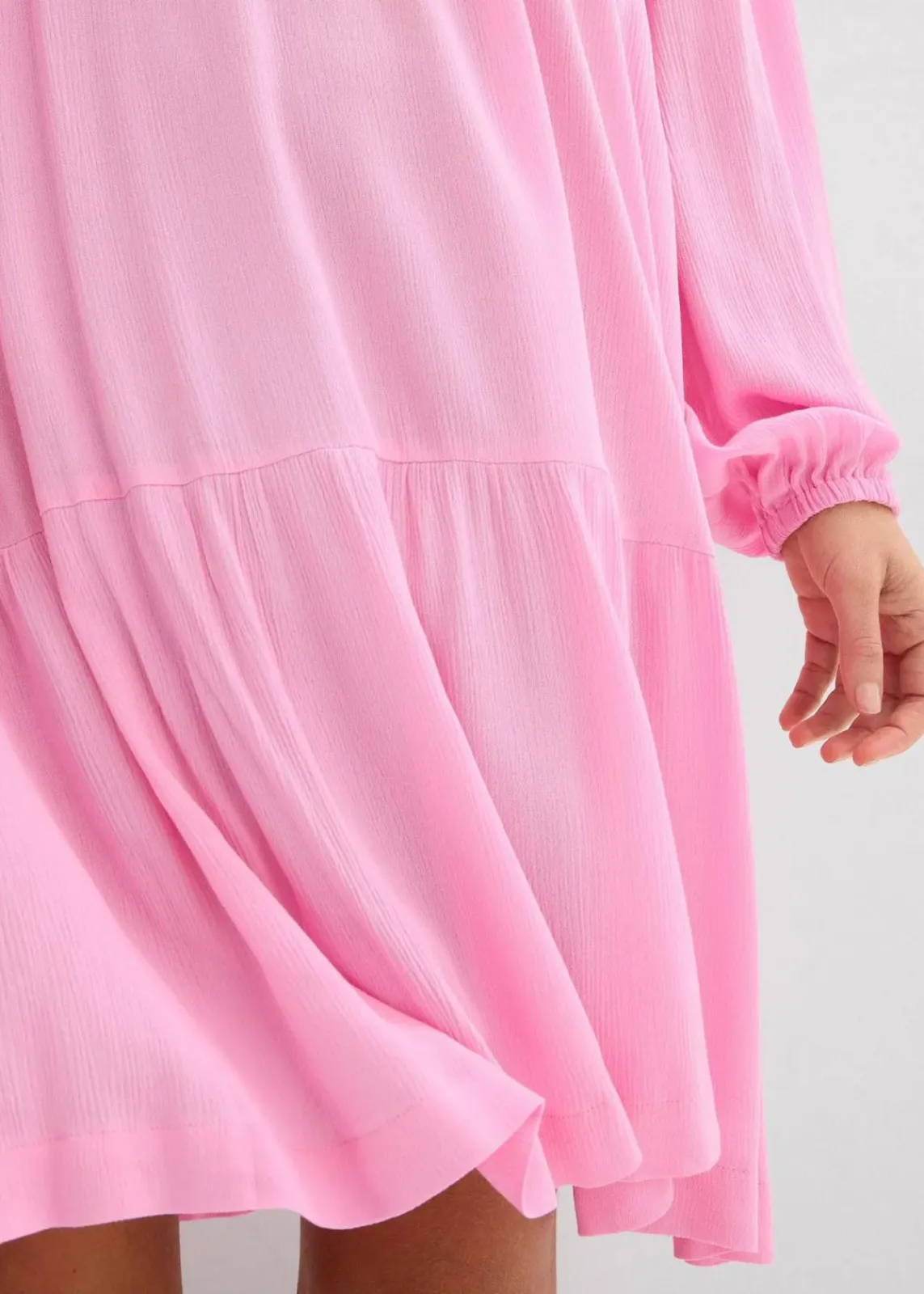 bonprix Kleider|Bekleidung·Pullover & Strickjacken^Tunika-Kleid aus fließender Viskose rosa