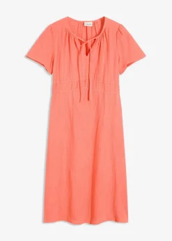 bonprix Bekleidung·Pullover & Strickjacken|Kleider^Tunika-Kleid aus Musselin helllachs