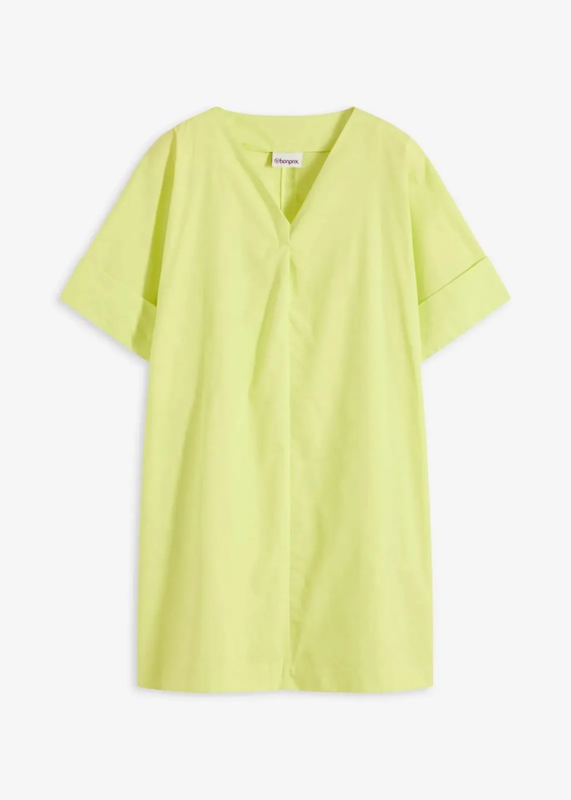 bonprix Kleider|Bekleidung·Pullover & Strickjacken^Tunika-Kleid aus reiner Bio-Baumwolle zitrusgelb