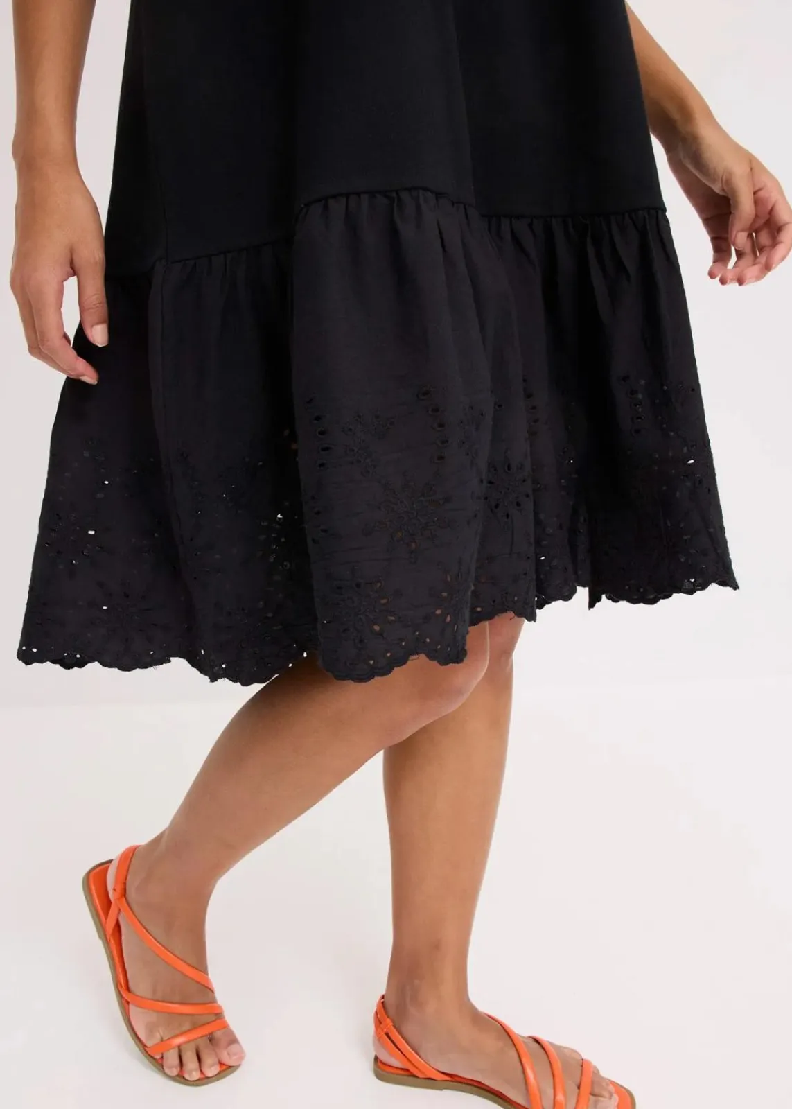 bonprix Nachhaltigere Materialien|Kleider^Tunika-Kleid aus reiner Bio-Baumwolle schwarz