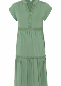 bonprix Bekleidung·Pullover & Strickjacken|Kleider^Tunika-Kleid aus softem Viskose-Mix piniengrün