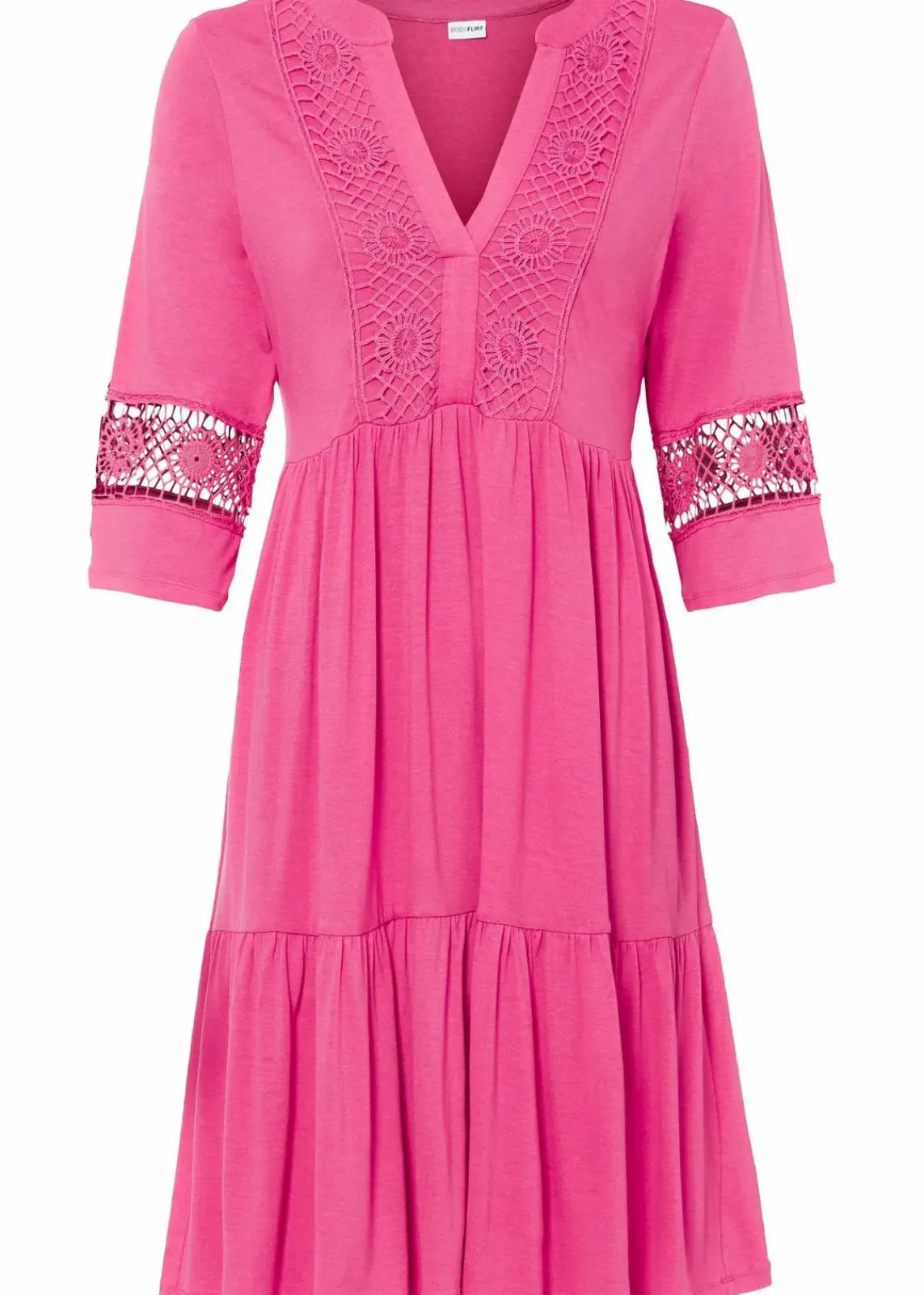 bonprix Nachhaltigere Materialien|Kleider^Tunika-Kleid aus softer Viskose pinklady