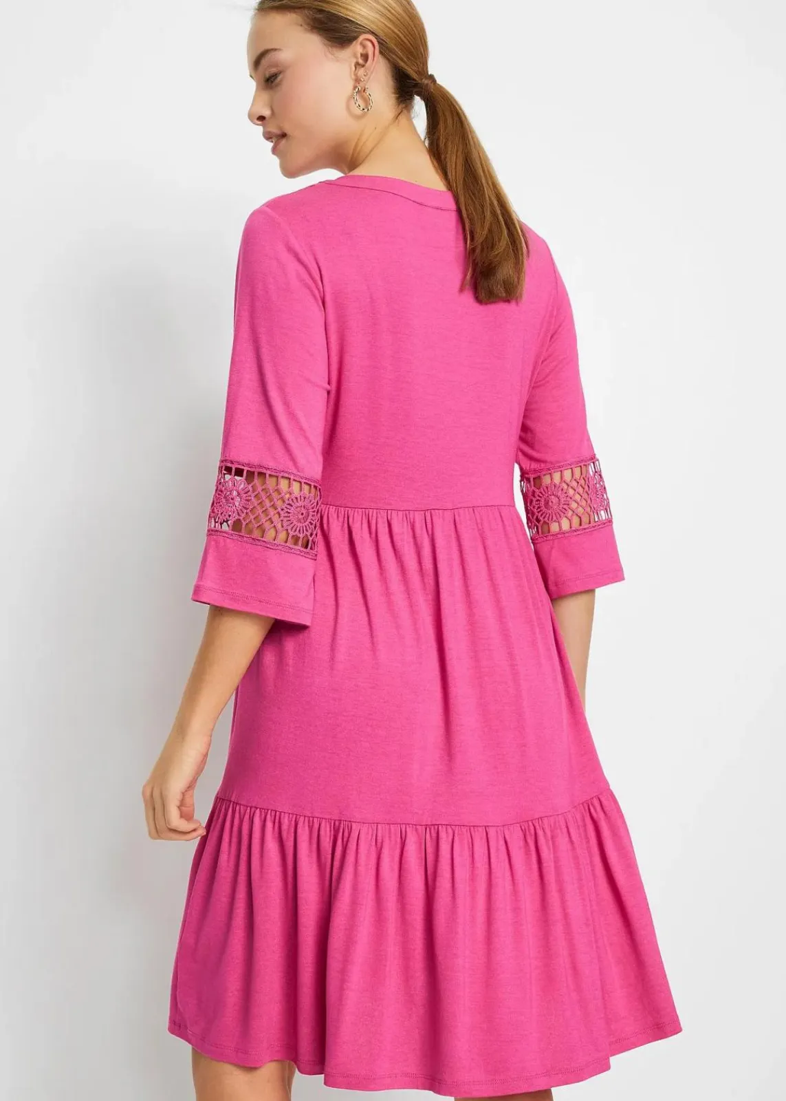 bonprix Nachhaltigere Materialien|Kleider^Tunika-Kleid aus softer Viskose pinklady