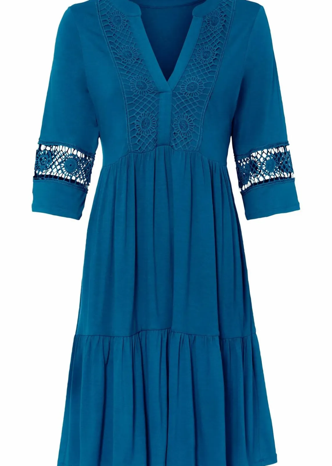 bonprix Nachhaltigere Materialien|Kleider^Tunika-Kleid aus softer Viskose atlantikblau