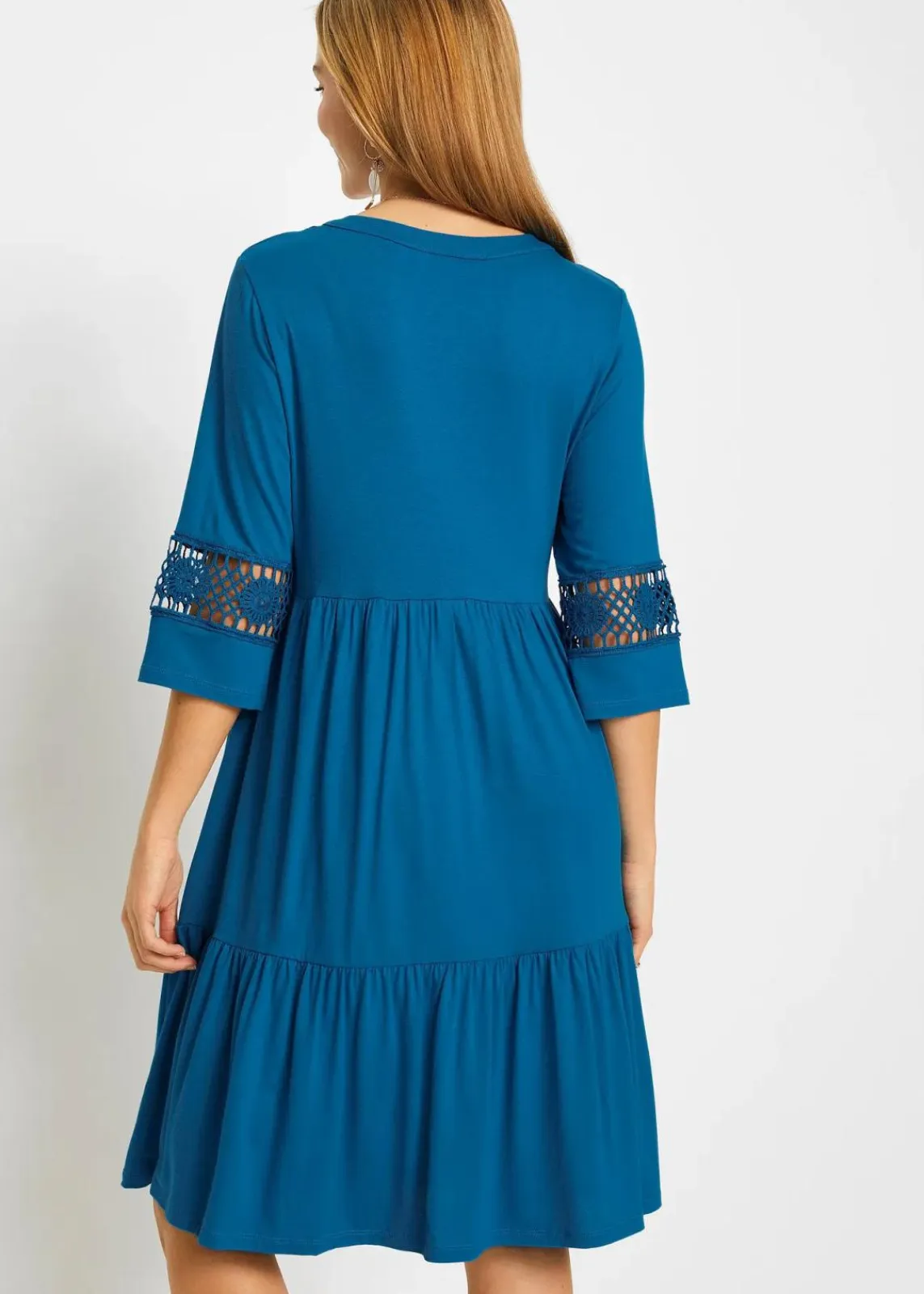 bonprix Nachhaltigere Materialien|Kleider^Tunika-Kleid aus softer Viskose atlantikblau