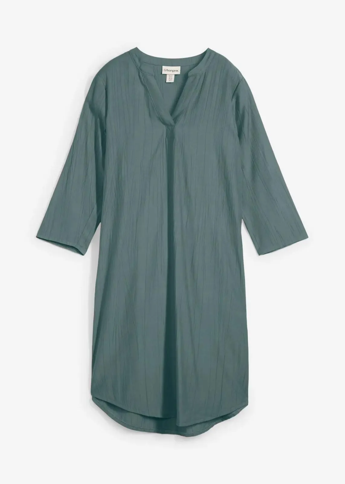 bonprix Bekleidung·Pullover & Strickjacken^Tunika-Kleid aus Viskose-Mix mit Struktur Effekt eukalyptusgrün