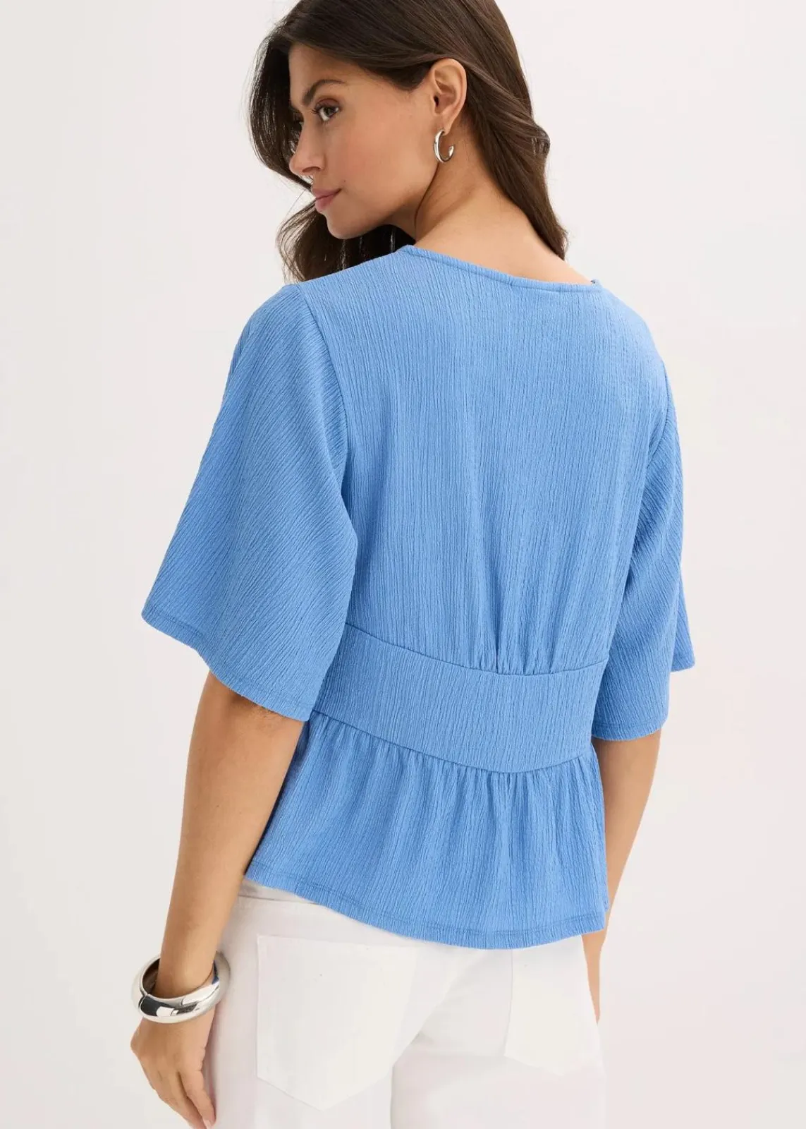 bonprix Shirts & Tops^Tunika-Shirt mit Spitze mittelblau