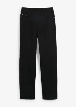 bonprix Hosen|Bekleidung·Kleider^Twill Treggings aus elastischem Baumwoll-Mix schwarz