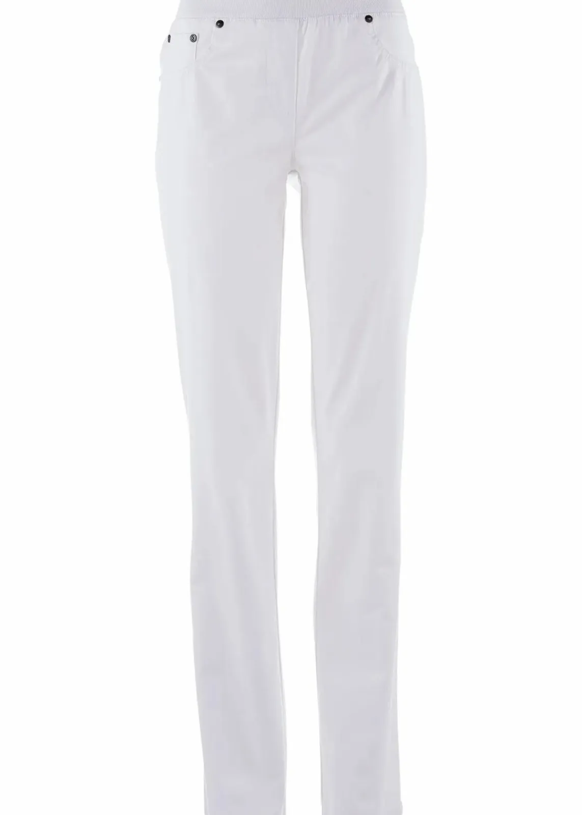 bonprix Bekleidung·Kleider|Hosen^Twill Treggings aus elastischem Baumwoll-Mix weiß