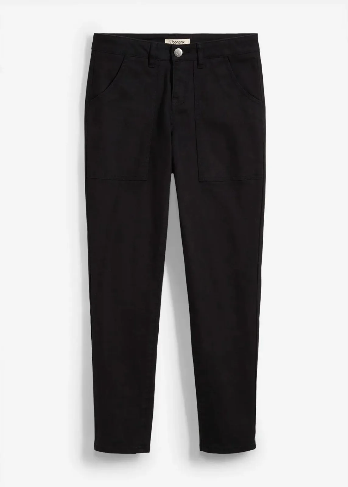 bonprix Bekleidung·Kleider|Hosen^Twillhose aus elastischem Baumwoll-Mix schwarz
