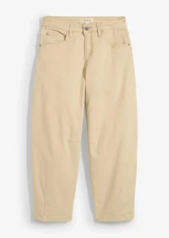 bonprix Bekleidung·Kleider|Hosen^Twillhose aus elastischem Baumwoll-Mix grünbeige