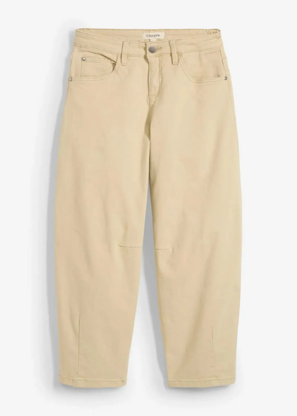 bonprix Bekleidung·Kleider|Hosen^Twillhose aus elastischem Baumwoll-Mix grünbeige