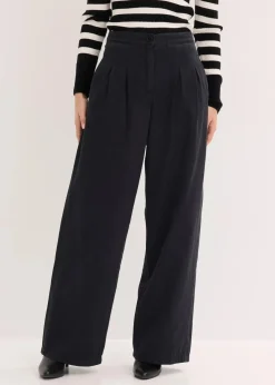 bonprix Bekleidung·Kleider|Hosen^Twillhose aus reiner Baumwolle schwarz