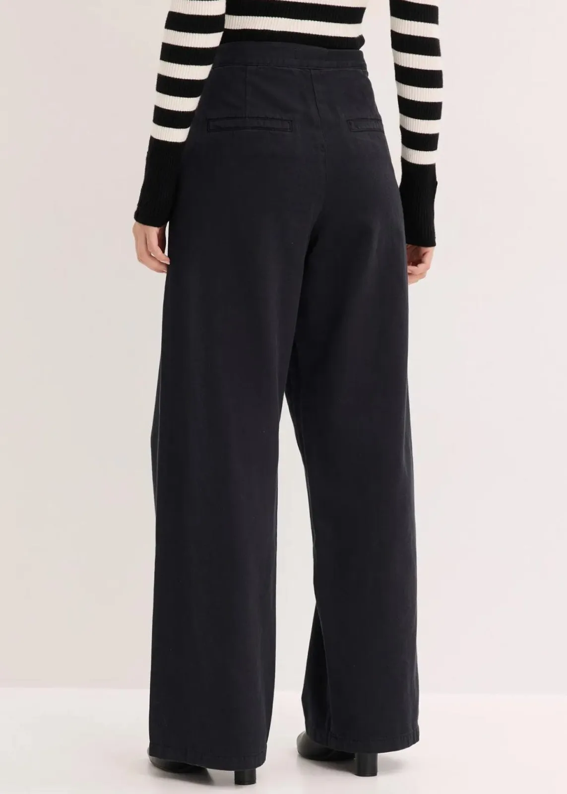 bonprix Bekleidung·Kleider|Hosen^Twillhose aus reiner Baumwolle schwarz