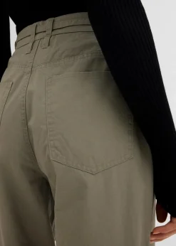 bonprix Bekleidung·Kleider|Hosen^Twillhose aus reiner Baumwolle raucholiv washed