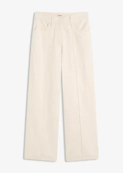 bonprix Bekleidung·Kleider|Hosen^Twillhose aus reiner Baumwolle kieselbeige washed