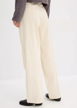 bonprix Bekleidung·Kleider|Hosen^Twillhose aus reiner Baumwolle kieselbeige washed