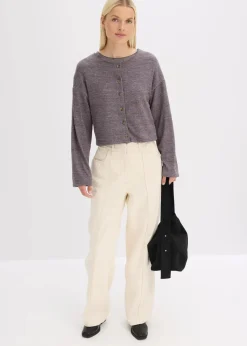 bonprix Bekleidung·Kleider|Hosen^Twillhose aus reiner Baumwolle kieselbeige washed