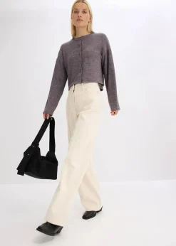 bonprix Bekleidung·Kleider|Hosen^Twillhose aus reiner Baumwolle kieselbeige washed