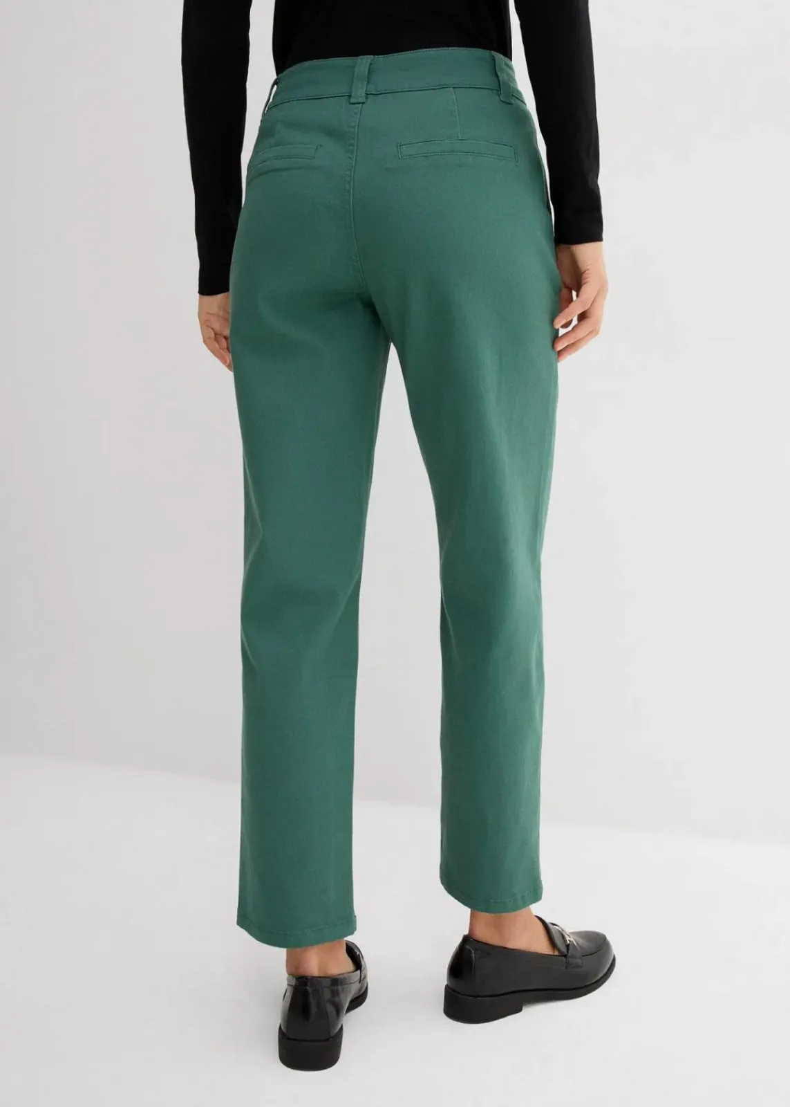 bonprix Hosen|Bekleidung·Kleider^Twillhose im Barrel Shape graugrün