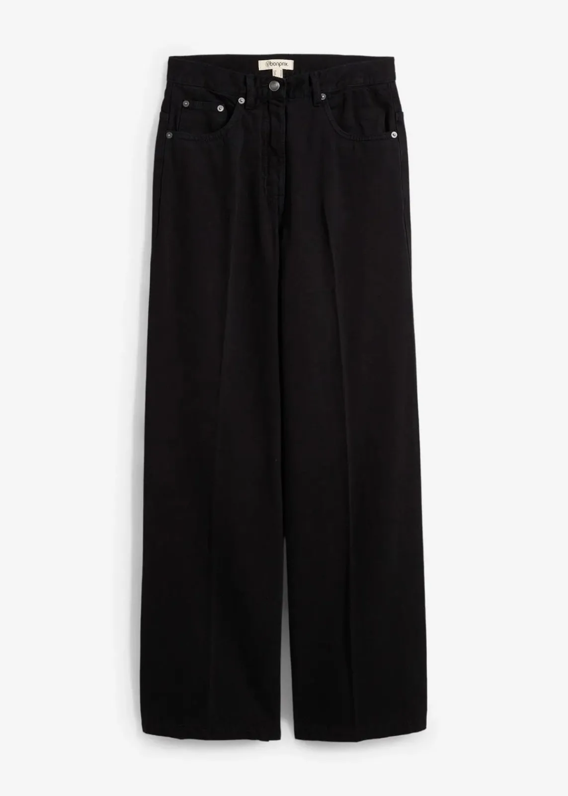 bonprix Bekleidung·Kleider|Hosen^Twillhose mit Bügelfalte aus reiner Baumwolle schwarz used